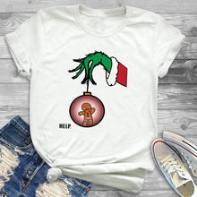 Load image into Gallery viewer, Women Leopard Plaid Tree New Year Fashion Clothing Merry Christmas Womens Female Graphic T Shirt T-Shirt Tee Shirt Tees T-shirts