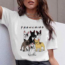 Load image into Gallery viewer, Dachshund Pug Teckel Funny T Shirt Women Harajuku Cute French Bulldog Frances German Shepherd T-shirt Pit Bull Tshirt Top Female