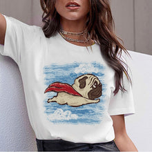 Load image into Gallery viewer, Dachshund Pug Teckel Funny T Shirt Women Harajuku Cute French Bulldog Frances German Shepherd T-shirt Pit Bull Tshirt Top Female