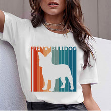 Load image into Gallery viewer, Dachshund Pug Teckel Funny T Shirt Women Harajuku Cute French Bulldog Frances German Shepherd T-shirt Pit Bull Tshirt Top Female