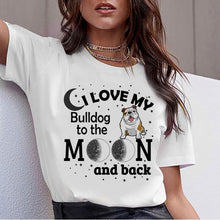 Load image into Gallery viewer, Dachshund Pug Teckel Funny T Shirt Women Harajuku Cute French Bulldog Frances German Shepherd T-shirt Pit Bull Tshirt Top Female