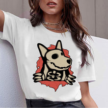 Load image into Gallery viewer, Dachshund Pug Teckel Funny T Shirt Women Harajuku Cute French Bulldog Frances German Shepherd T-shirt Pit Bull Tshirt Top Female