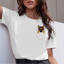 Load image into Gallery viewer, Dachshund Pug Teckel Funny T Shirt Women Harajuku Cute French Bulldog Frances German Shepherd T-shirt Pit Bull Tshirt Top Female