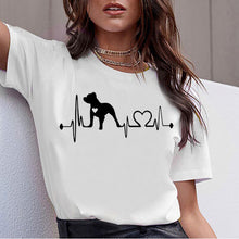 Load image into Gallery viewer, Dachshund Pug Teckel Funny T Shirt Women Harajuku Cute French Bulldog Frances German Shepherd T-shirt Pit Bull Tshirt Top Female