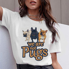 Load image into Gallery viewer, Dachshund Pug Teckel Funny T Shirt Women Harajuku Cute French Bulldog Frances German Shepherd T-shirt Pit Bull Tshirt Top Female