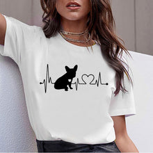 Load image into Gallery viewer, Dachshund Pug Teckel Funny T Shirt Women Harajuku Cute French Bulldog Frances German Shepherd T-shirt Pit Bull Tshirt Top Female